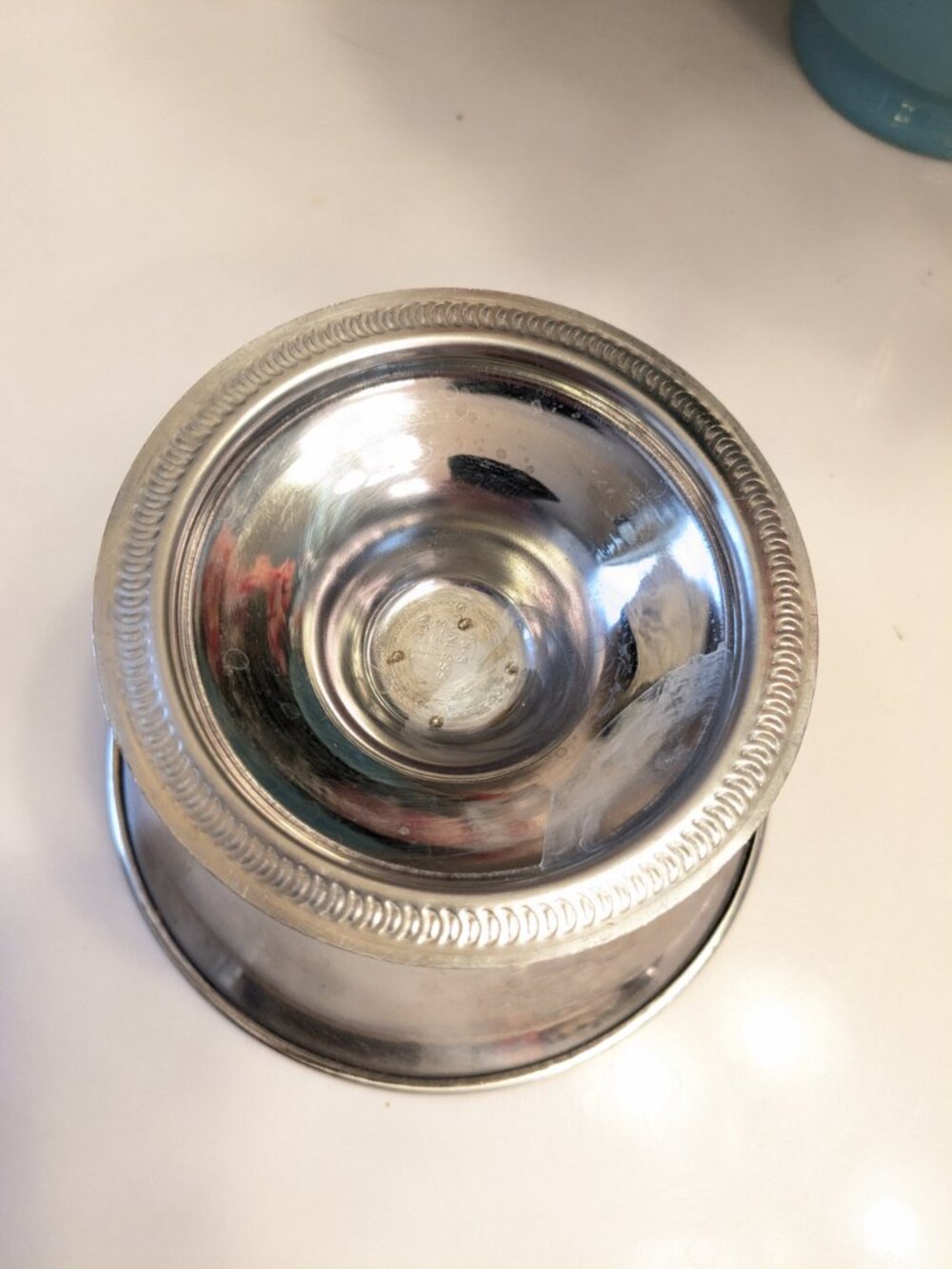 Vintage Leonard Denmark Stainless Steel Footed Compote Bowl - Picture 6 of 8